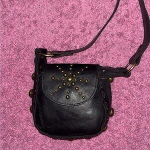 Leather cross body bag